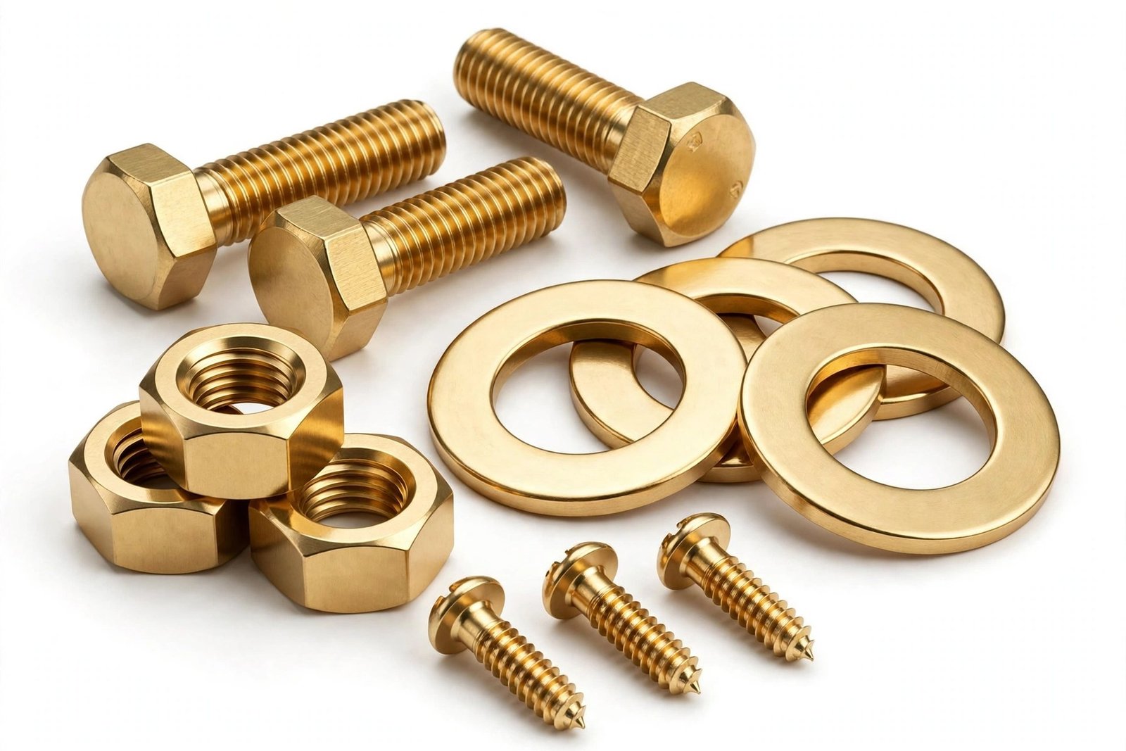 Brass fasteners — nuts, bolts, screws and washers M2 to M30