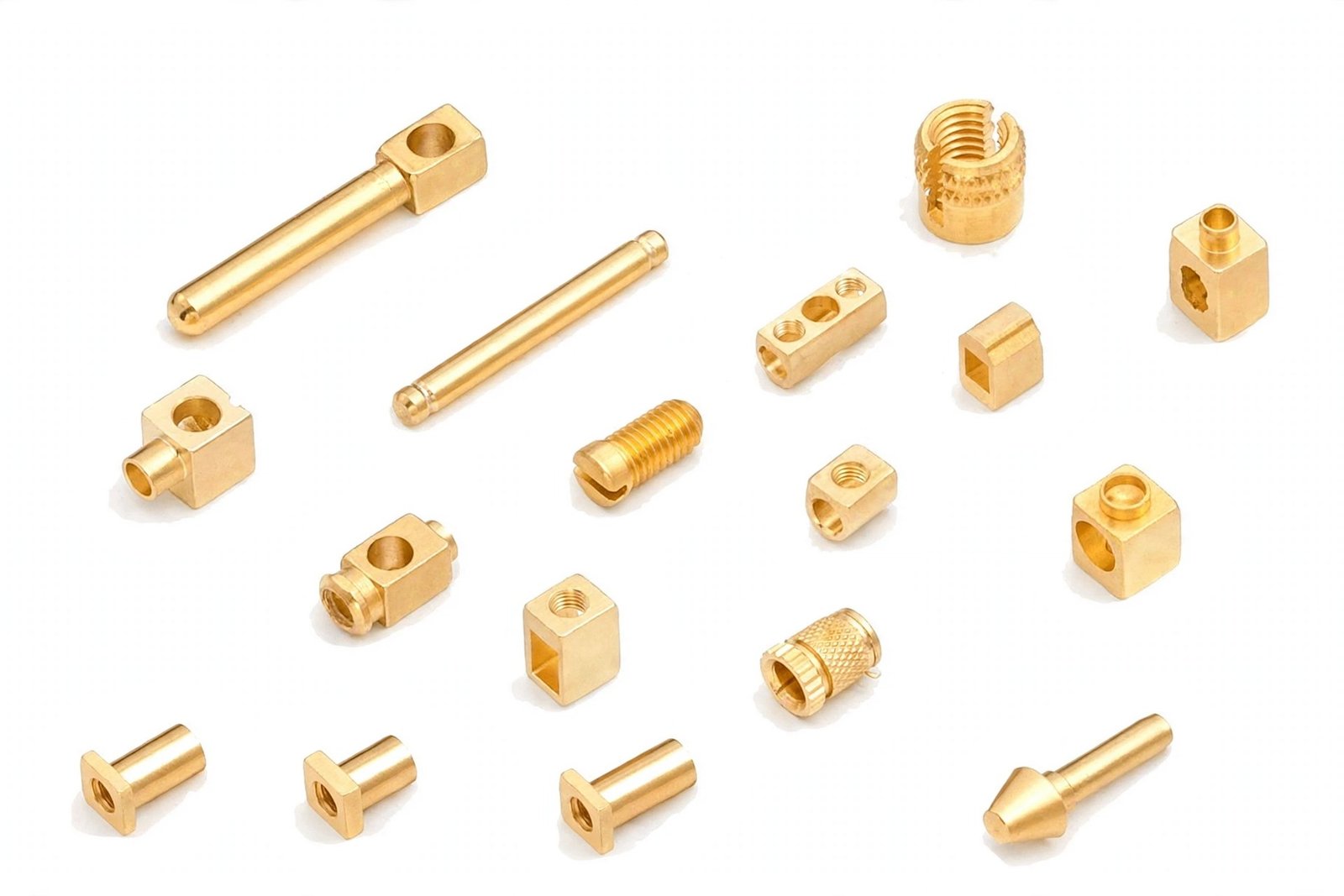 Brass ring, spade and pin electrical terminals, tin and nickel plated
