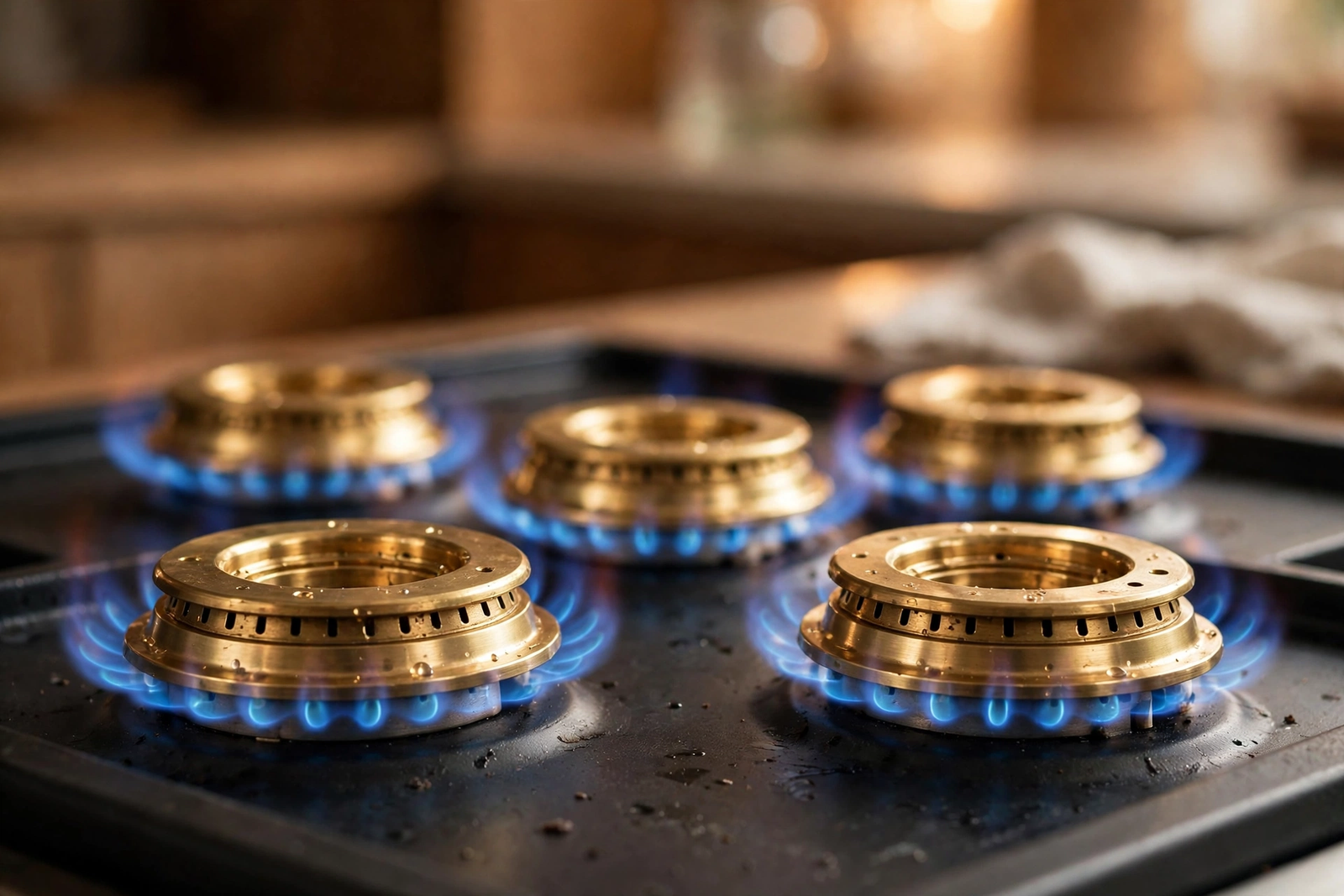 Gas stove &amp; burner components
